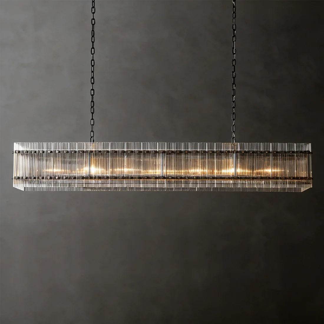 Star‑Form Murano Glass Tube Chandelier