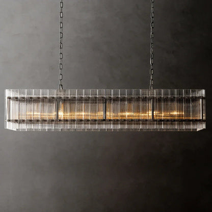 Star‑Form Murano Glass Tube Chandelier