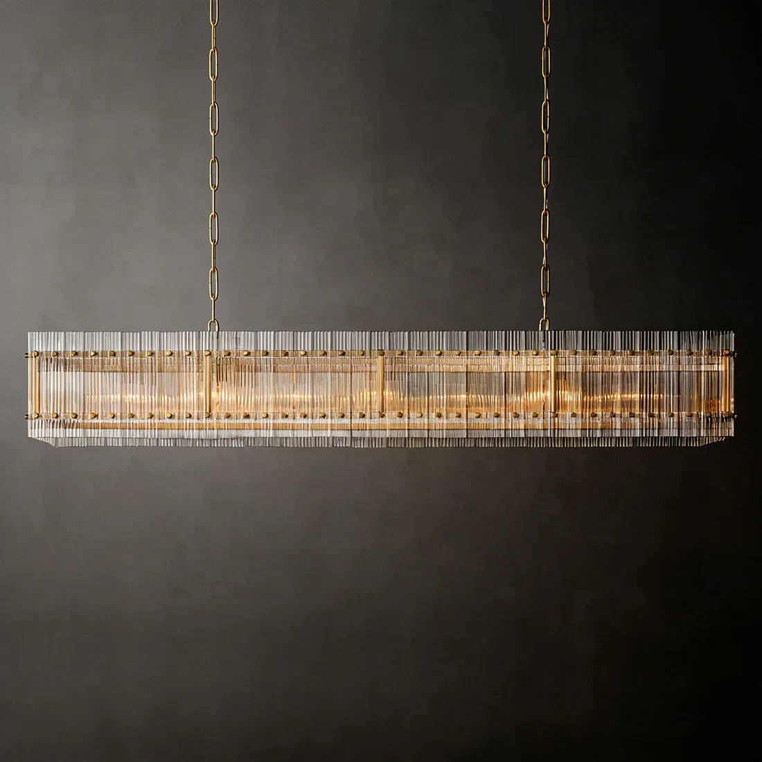 Star‑Form Murano Glass Tube Chandelier