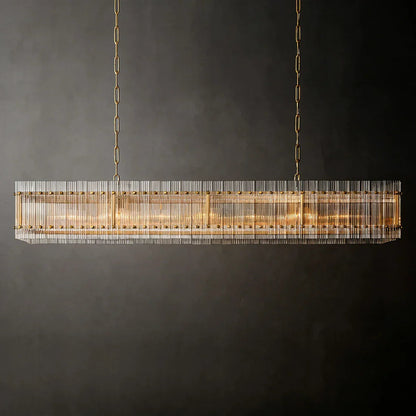 Star‑Form Murano Glass Tube Chandelier