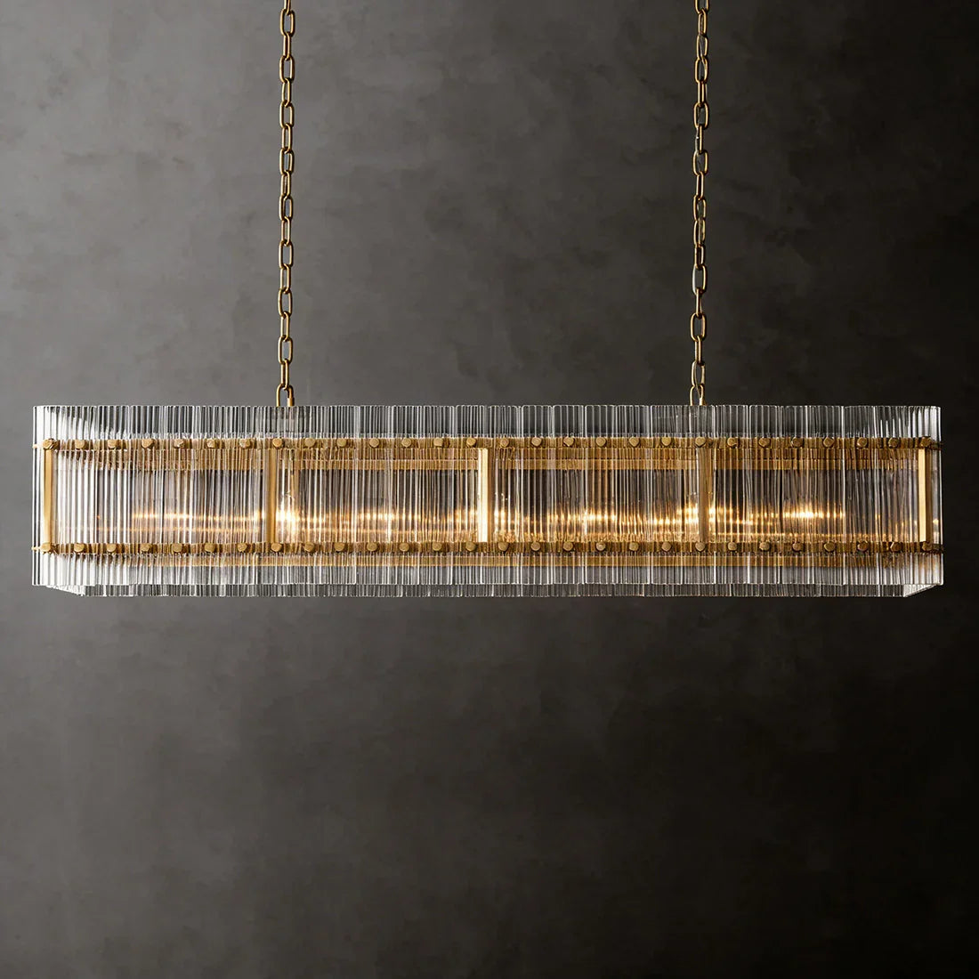 Star‑Form Murano Glass Tube Chandelier