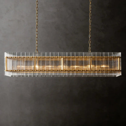 Star‑Form Murano Glass Tube Chandelier