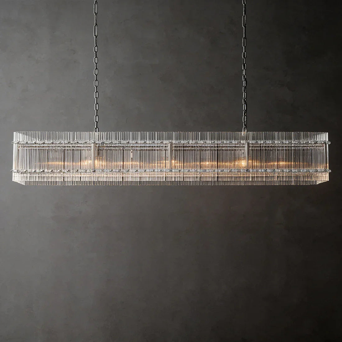 Star‑Form Murano Glass Tube Chandelier