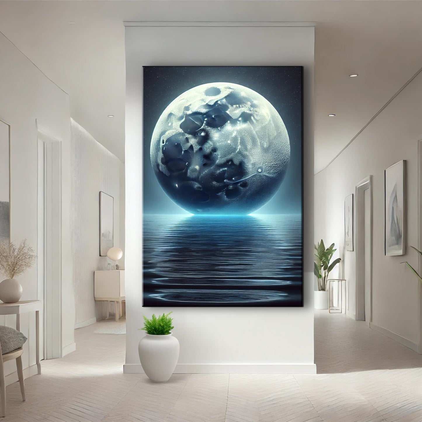 Lunar Glow Abstract Wall Art