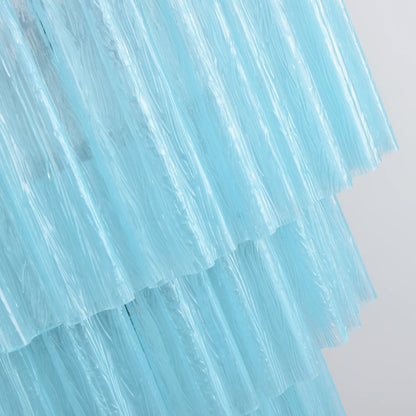 Murano Blue Vetro Tube Chandelier