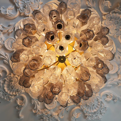 Poliedri Crystal Fumé Ceiling Light