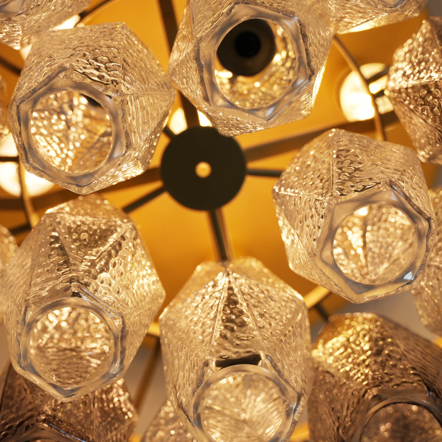 Poliedri Crystal Fumé Ceiling Light