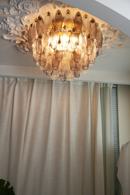 Poliedri Crystal Fumé Ceiling Light
