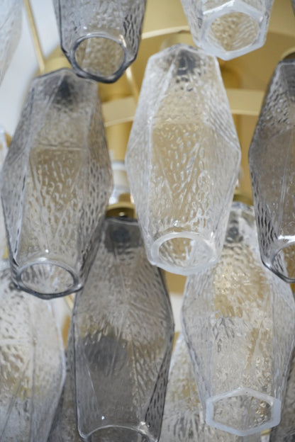 Poliedri Crystal Fumé Ceiling Light