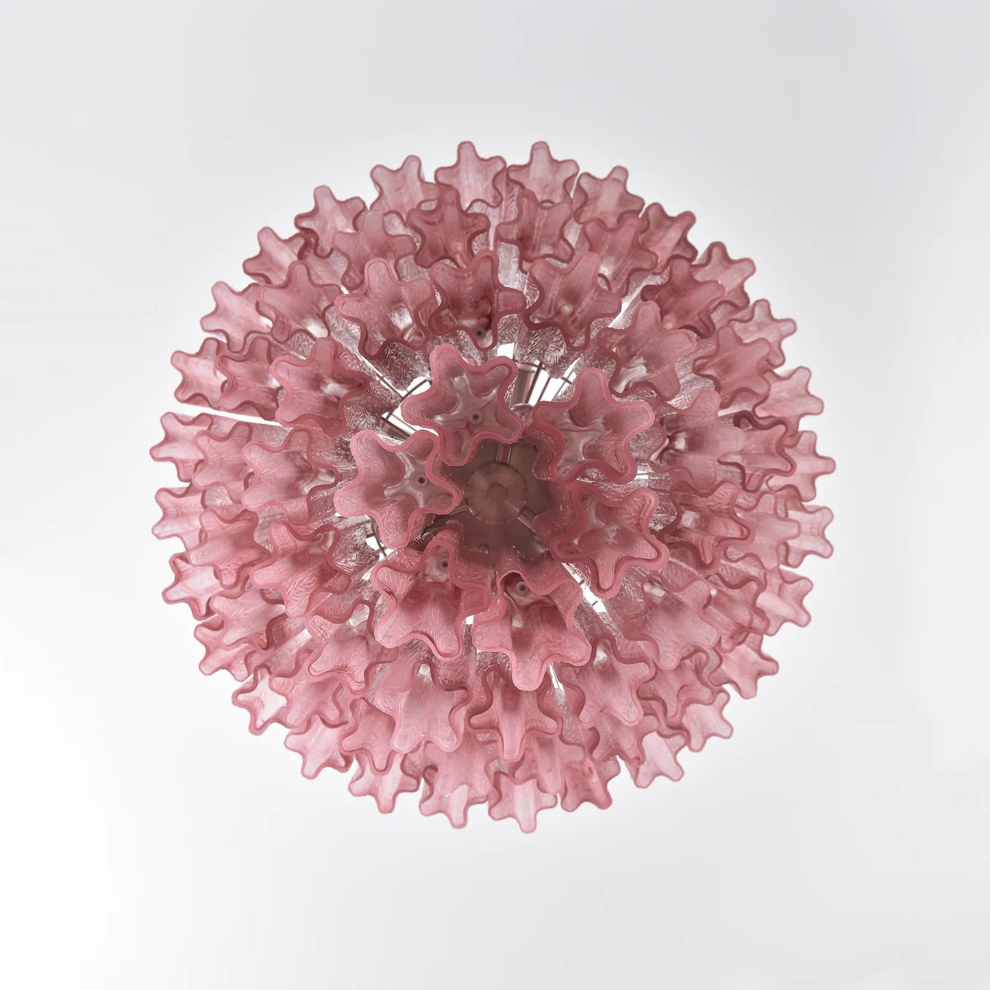 Murano Vetro Rosso Tube Chandelier