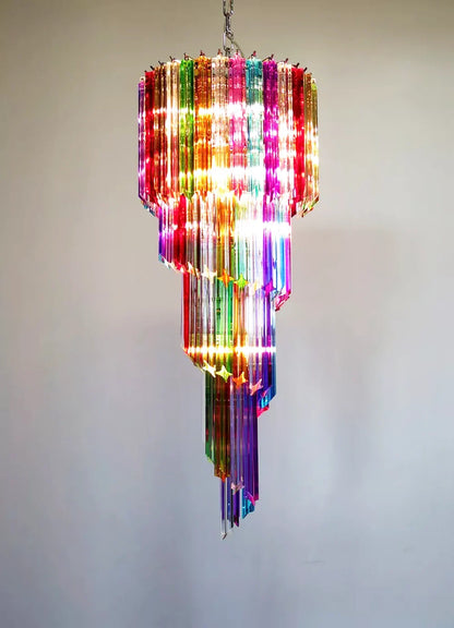 Murano Prisma Helix Glow Chandelier
