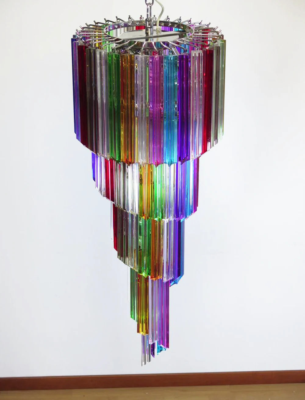 Murano Prisma Helix Glow Chandelier