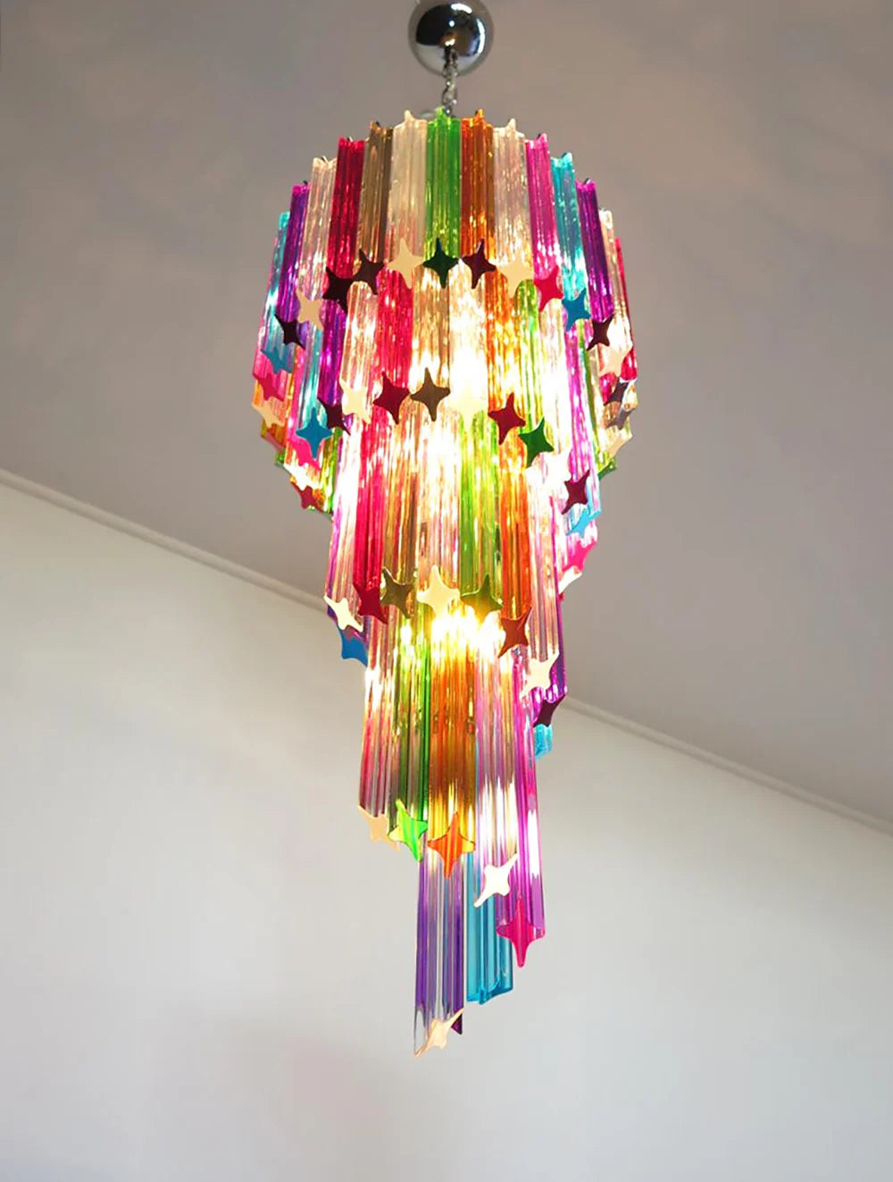 Murano Prisma Helix Glow Chandelier