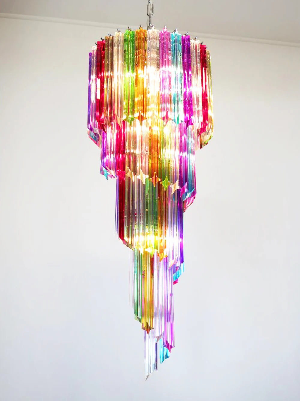 Murano Prisma Helix Glow Chandelier