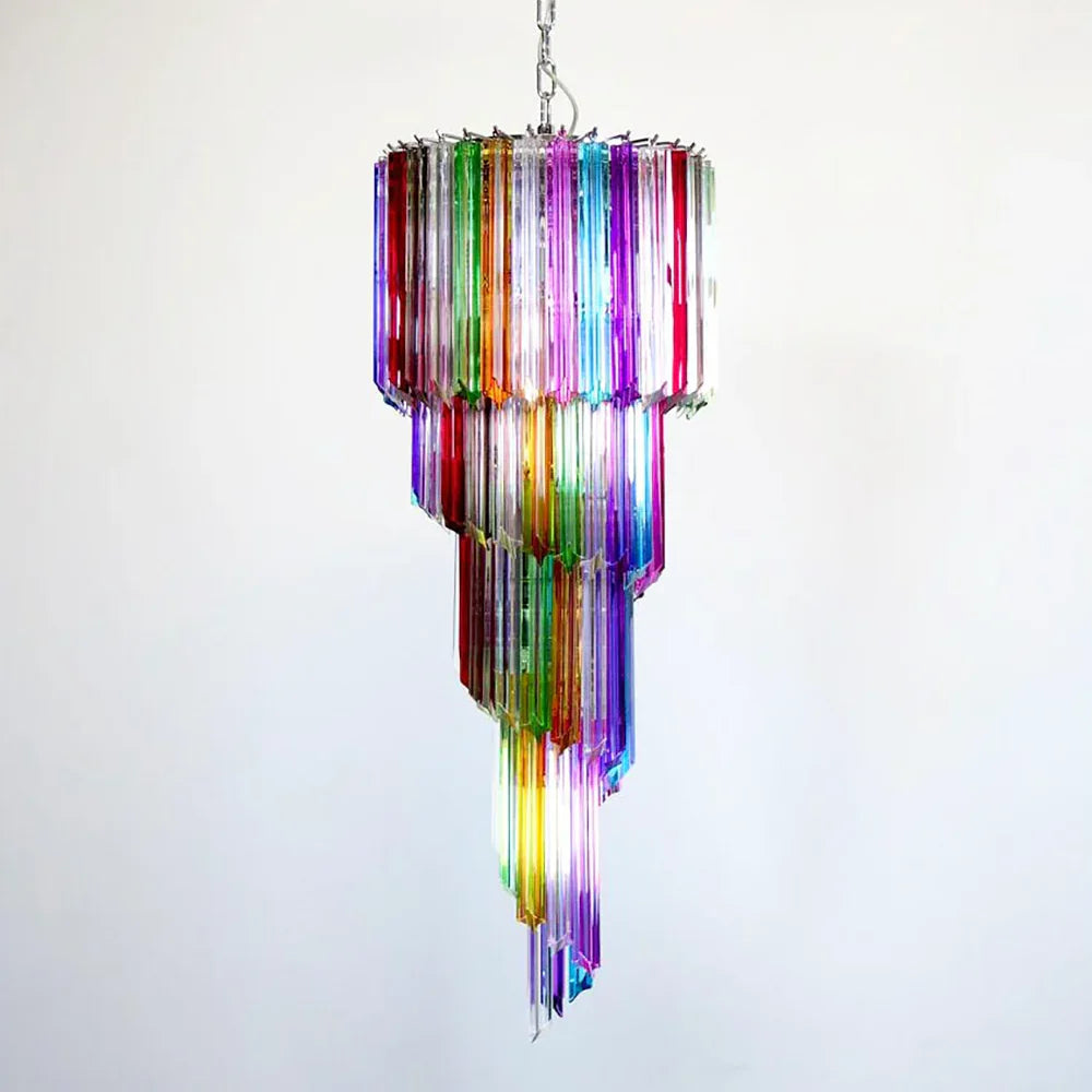 Murano Prisma Helix Glow Chandelier