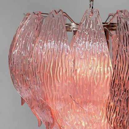 Murano Bud‑Form Glass Chandelier