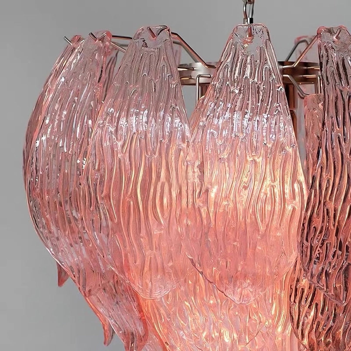 Murano Bud‑Form Glass Chandelier