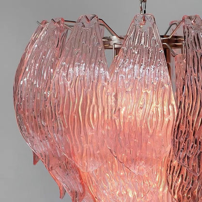 Murano Bud‑Form Glass Chandelier
