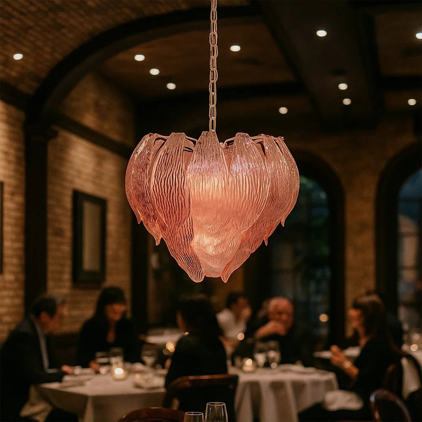 Murano Bud‑Form Glass Chandelier