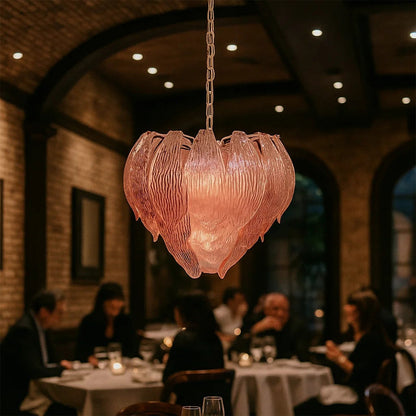 Murano Bud‑Form Glass Chandelier