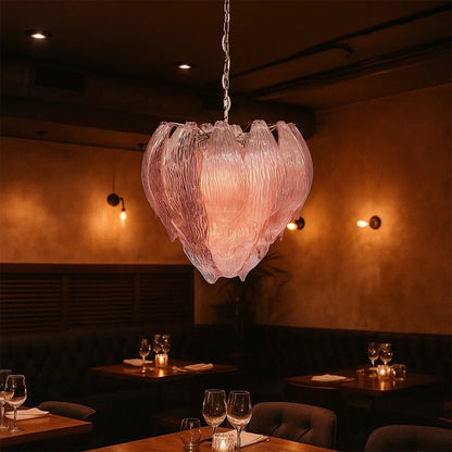 Murano Bud‑Form Glass Chandelier