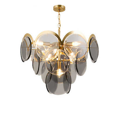 Murano Iron Heritage Glass Chandelier