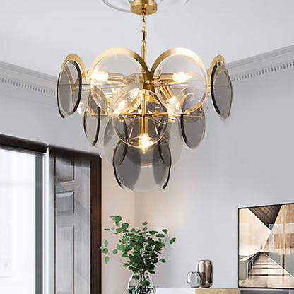 Murano Iron Heritage Glass Chandelier
