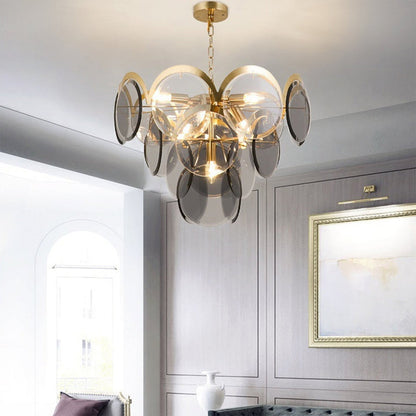 Murano Iron Heritage Glass Chandelier