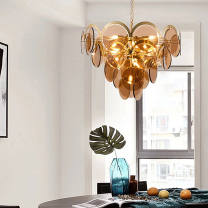 Murano Iron Heritage Glass Chandelier