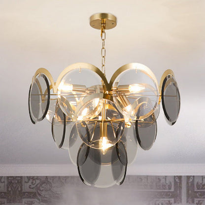 Murano Iron Heritage Glass Chandelier