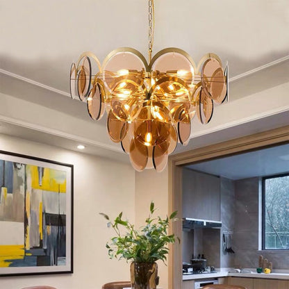 Murano Iron Heritage Glass Chandelier