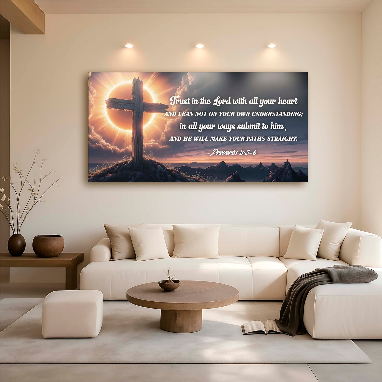 Proverbs 3:5‑6 — Trust & Guidance Wall Sign