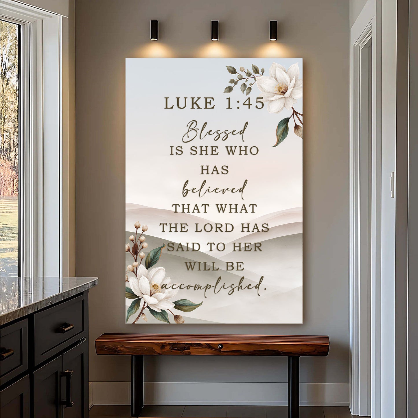 She Who Believed — Luke 1:45 Wall Art