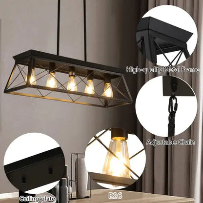 Farmhouse 5-Light Metal Chandelier