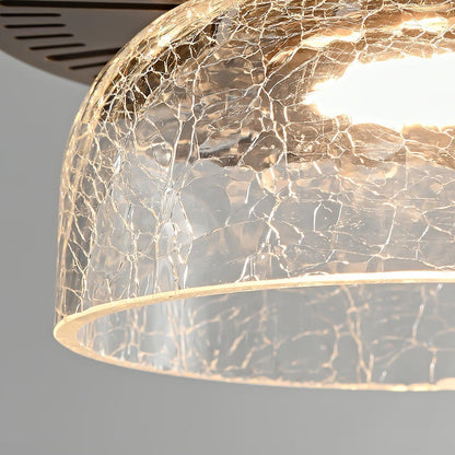 Golden Aurora Crackle Pendant Light