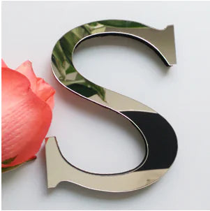 3D Acrylic Mirror Letter Wall Stickers for Decor