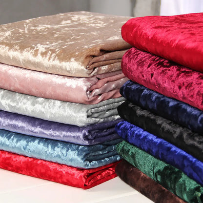 Stretch Velvet Fabric for Sofa, Curtains, and Decor