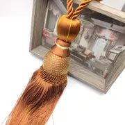 Braided Tassel Tiebacks for Window Curtains (1 Pair)