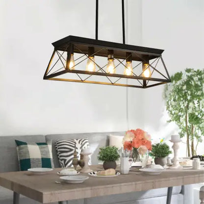 Farmhouse 5-Light Metal Chandelier