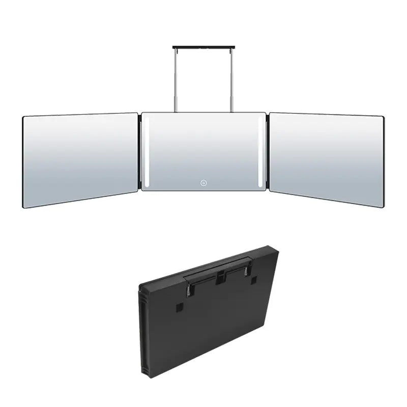 Portable Adjustable LED Wall-Mounted Makeup Mirror