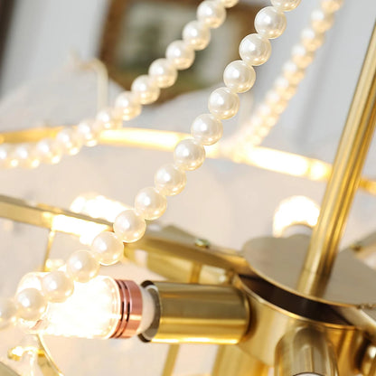 Emerald Artisanal Glass Chandelier