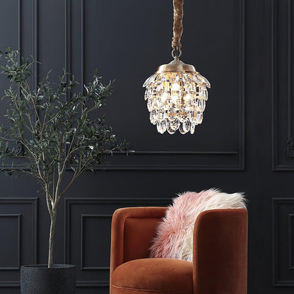 Pinecone Facet Crystal Pendant