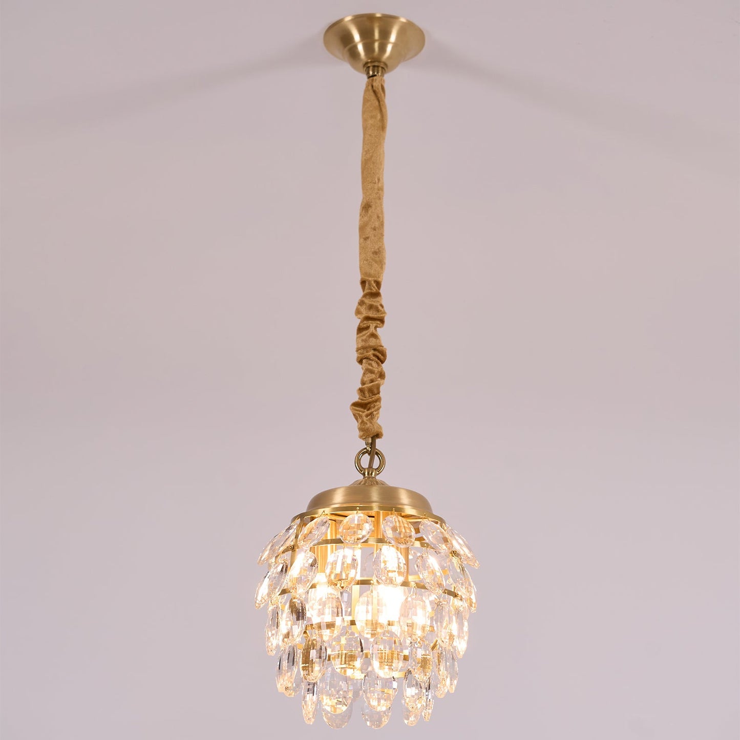 Pinecone Facet Crystal Pendant
