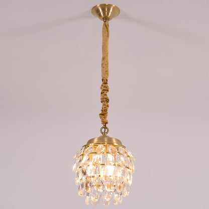 Pinecone Facet Crystal Pendant