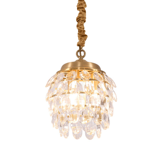 Pinecone Facet Crystal Pendant