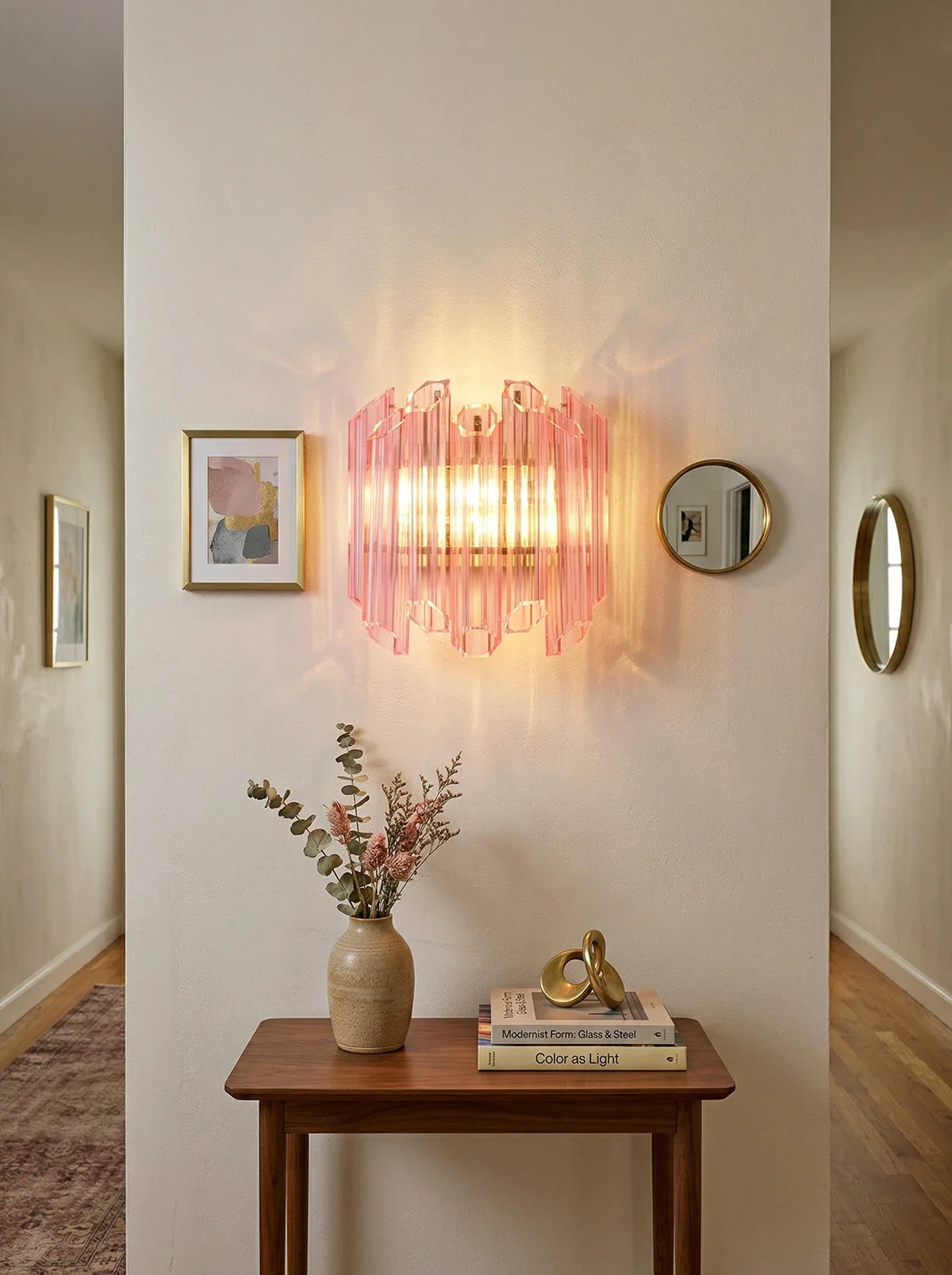 Palermo Prism Rosé Sconce