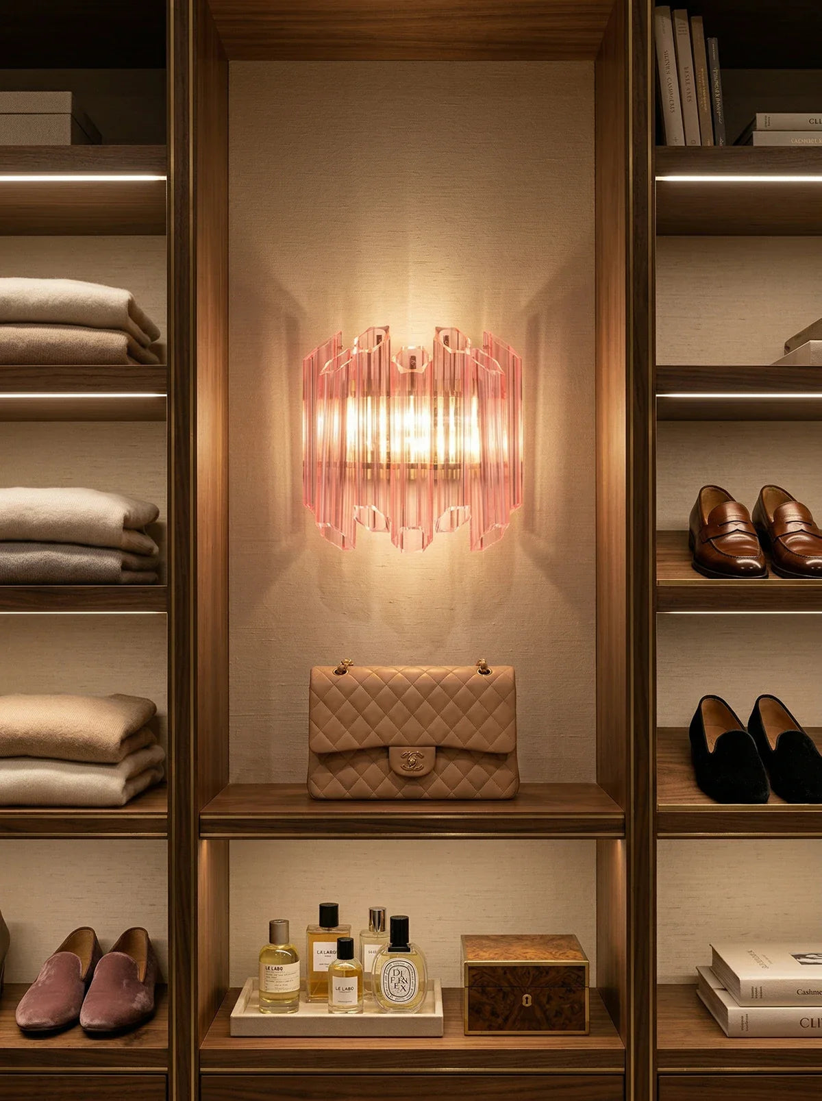 Palermo Prism Rosé Sconce