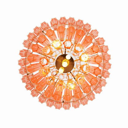 Palermo Rosé Crystal Round Chandelier