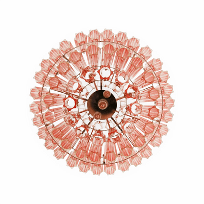 Palermo Rosé Crystal Round Chandelier