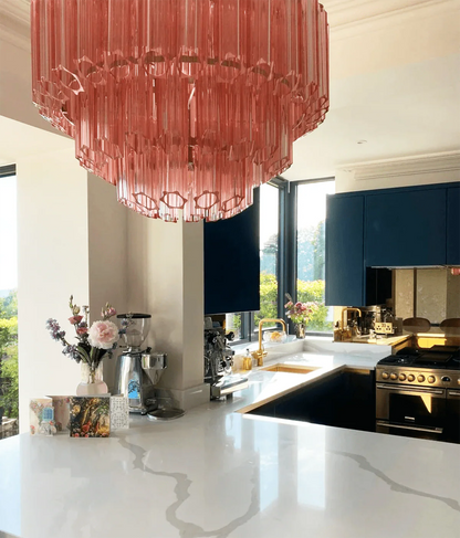 Palermo Rosé Crystal Round Chandelier